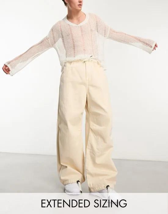 parachute jeans in ecru