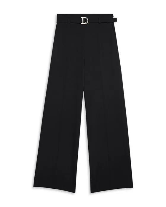 Parcine Belted Wide Leg Pants