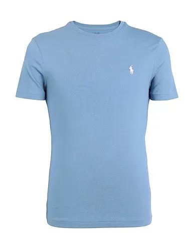 Pastel blue Basic T-shirt CUSTOM SLIM FIT JERSEY CREWNECK T-SHIRT
