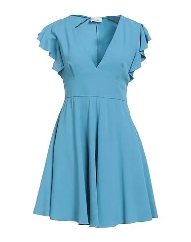 Pastel blue Cady Short dress