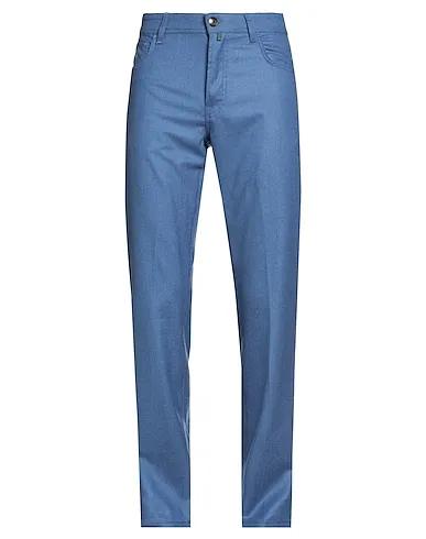 Pastel blue Flannel 5-pocket