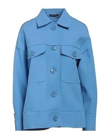 Pastel blue Flannel Coat