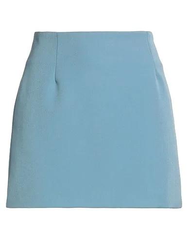 Pastel blue Flannel Mini skirt