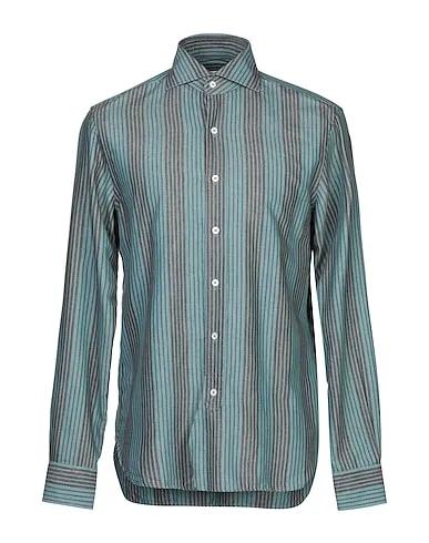 Pastel blue Flannel Striped shirt