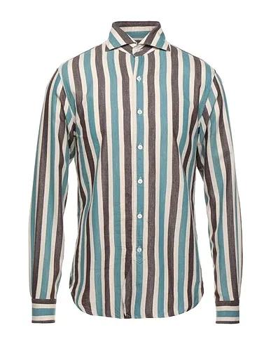 Pastel blue Flannel Striped shirt