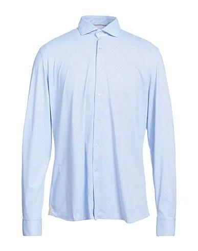 Pastel blue Jersey Patterned shirt