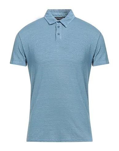 Pastel blue Knitted Polo shirt