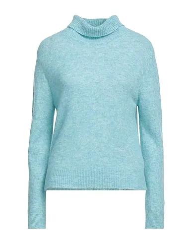 Pastel blue Knitted Turtleneck