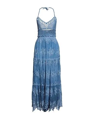 Pastel blue Lace Long dress