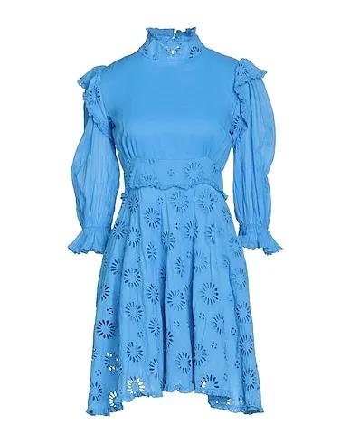 Pastel blue Lace Short dress