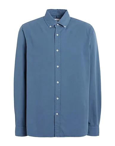 Pastel blue Plain weave Solid color shirt ANTEJOALF