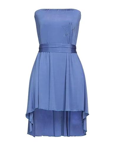 Pastel blue Synthetic fabric Short dress