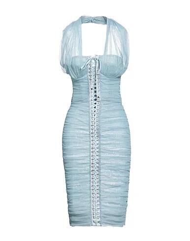 Pastel blue Tulle Midi dress