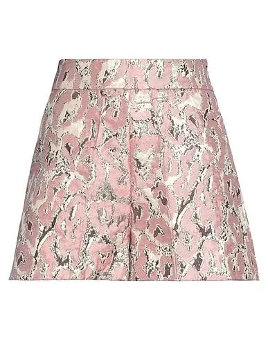 Pastel pink Brocade Shorts & Bermuda