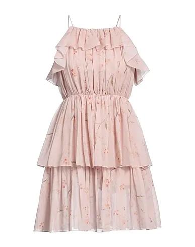 Pastel pink Chiffon Short dress