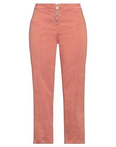 Pastel pink Gabardine Cropped pants & culottes