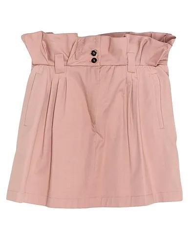 Pastel pink Gabardine Mini skirt