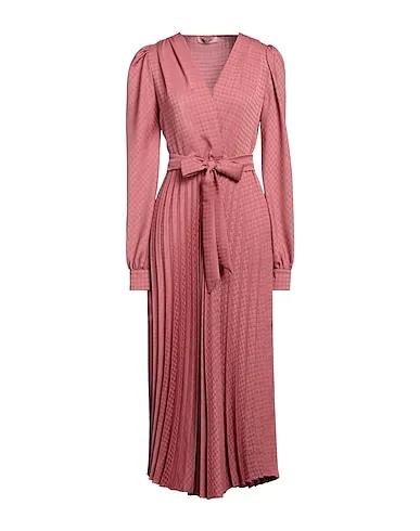 Pastel pink Jacquard Midi dress