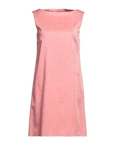Pastel pink Jacquard Short dress