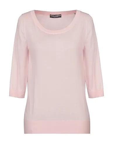 Pastel pink Knitted Cashmere blend
