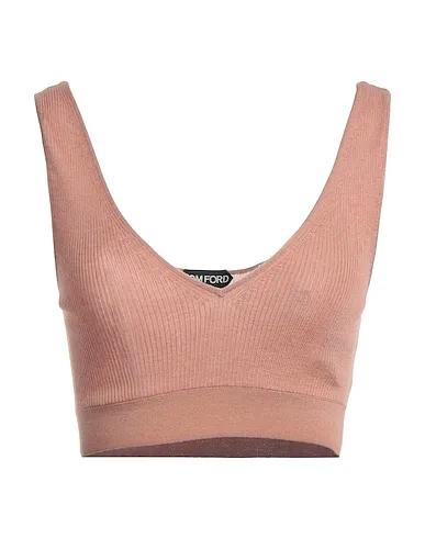 Pastel pink Knitted Crop top
