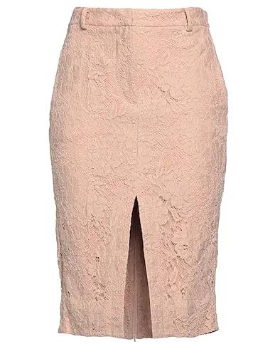 Pastel pink Lace Midi skirt