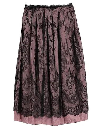 Pastel pink Lace Midi skirt