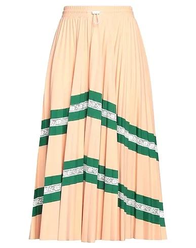 Pastel pink Lace Midi skirt