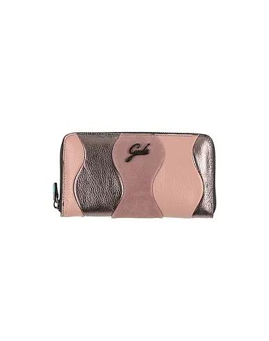 Pastel pink Leather Wallet