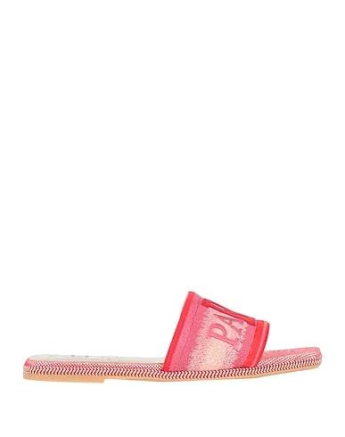 Pastel pink Plain weave Sandals