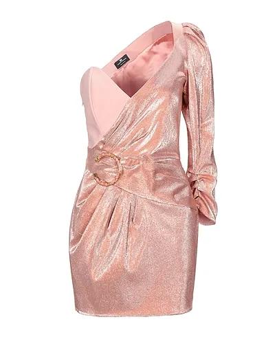 Pastel pink Plain weave Short dress