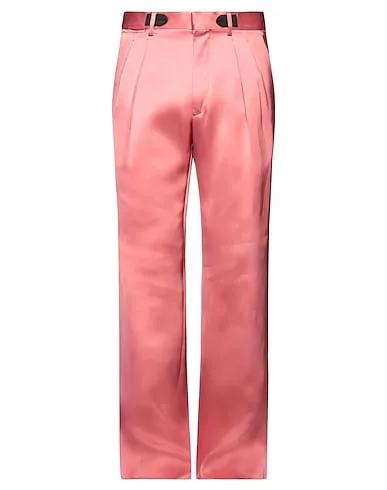 Pastel pink Satin Casual pants