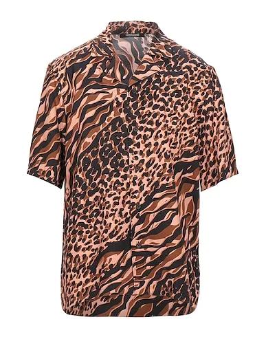 Pastel pink Satin Patterned shirt