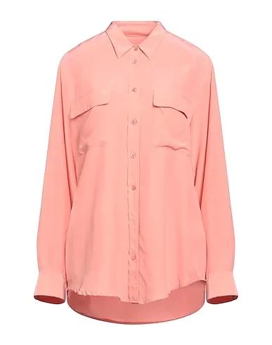 Pastel pink Satin Silk shirts & blouses