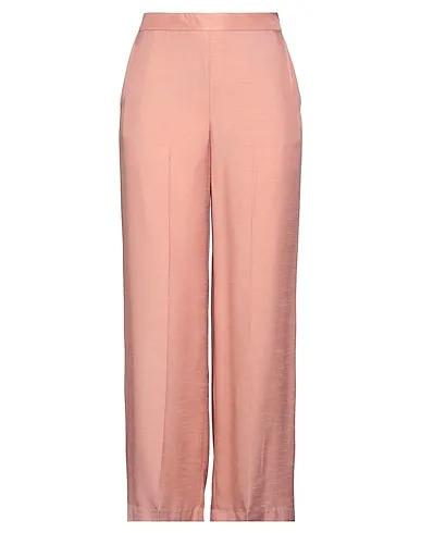 Pastel pink Silk shantung Casual pants