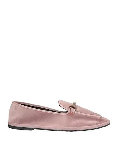 Pastel pink Velvet Loafers