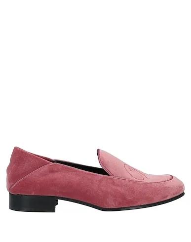Pastel pink Velvet Loafers