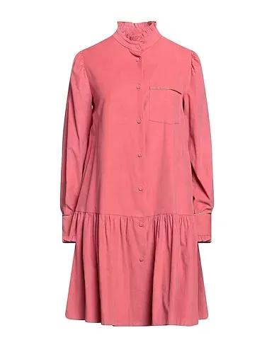 Pastel pink Velvet Short dress