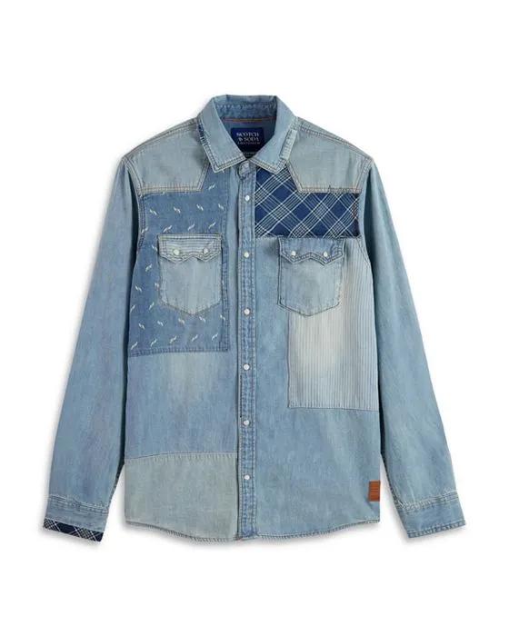 Patchwork Denim Shirt