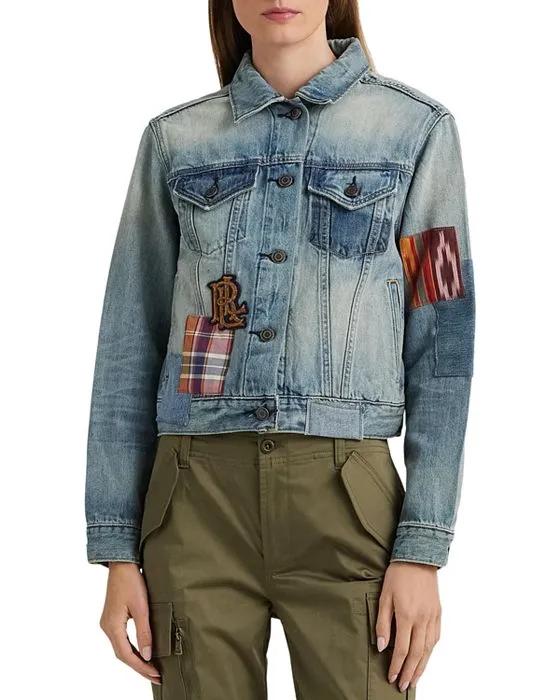Patchwork Denim Trucker Jacket