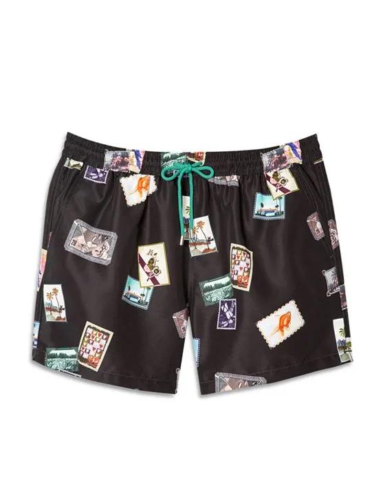 Paul Smith Postcard Swim Trunks