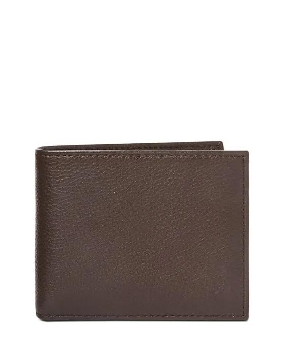 Pebbled Leather Bifold Wallet