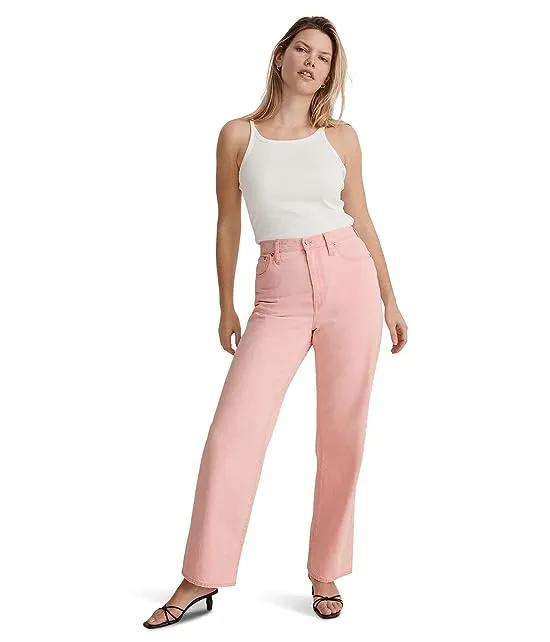 Perfect Vintage Wide Leg Jeans in Light Pink Wash