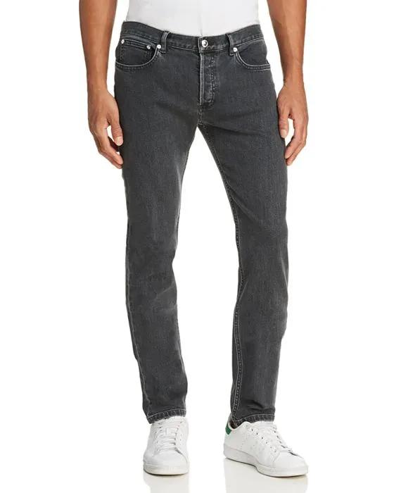 Petit New Standard Slim Fit Jeans in Washed Black