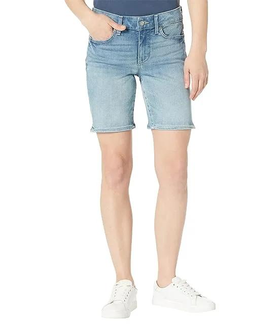 Petite Ella Shorts with Side Seam Slits in Altair