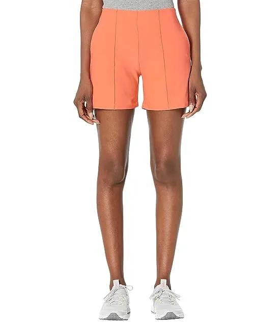 Pin Tuck 5" Pull-On Shorts