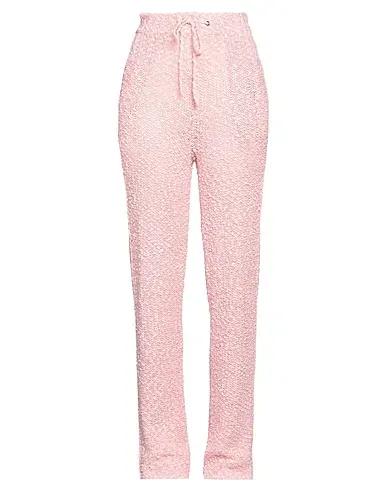 Pink Bouclé Casual pants