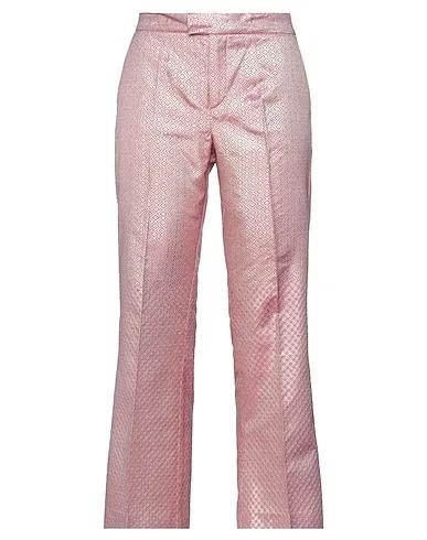 Pink Brocade Casual pants