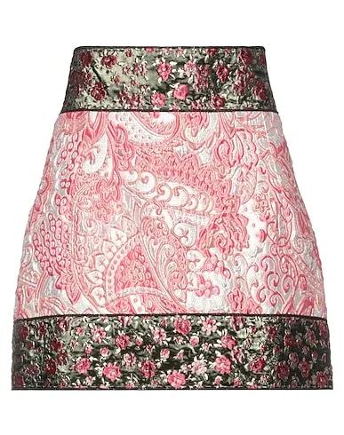 Pink Brocade Mini skirt