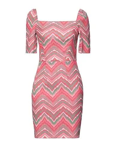 Pink Brocade Short dress